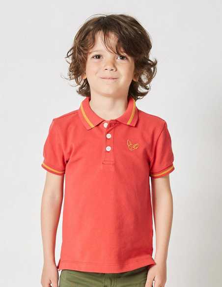 Polo Garçon "Classic" Rouge
