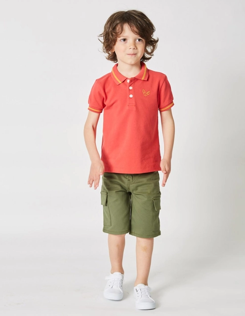 Polo Garçon "Classic" Rouge