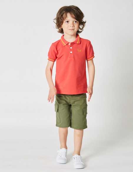 Polo Garçon "Classic" Rouge