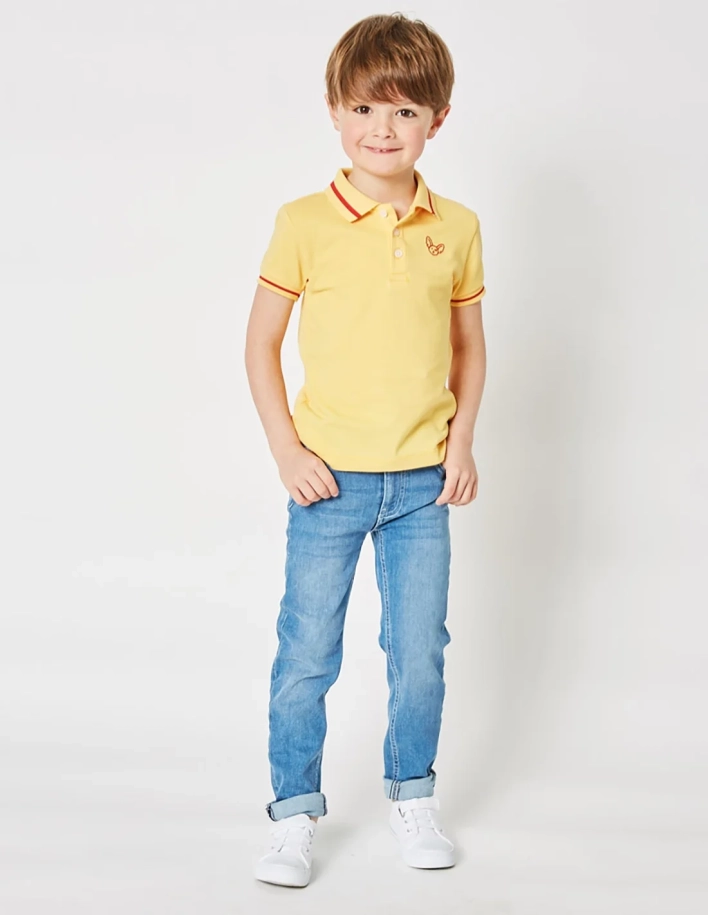 Pantalon Jean Garçon Denim Clair "Petit Fennec Classic"