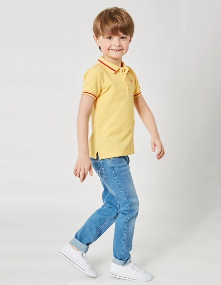 Pantalon Jean Garçon Denim Clair "Petit Fennec Classic"