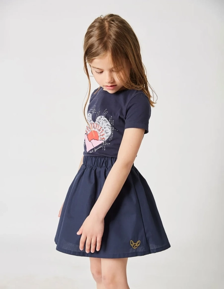 Jupe Évasée bleu navy