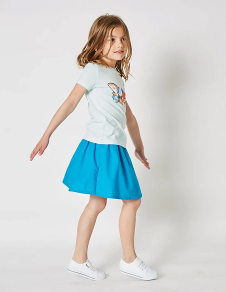 Jupe Évasée bleu ocean