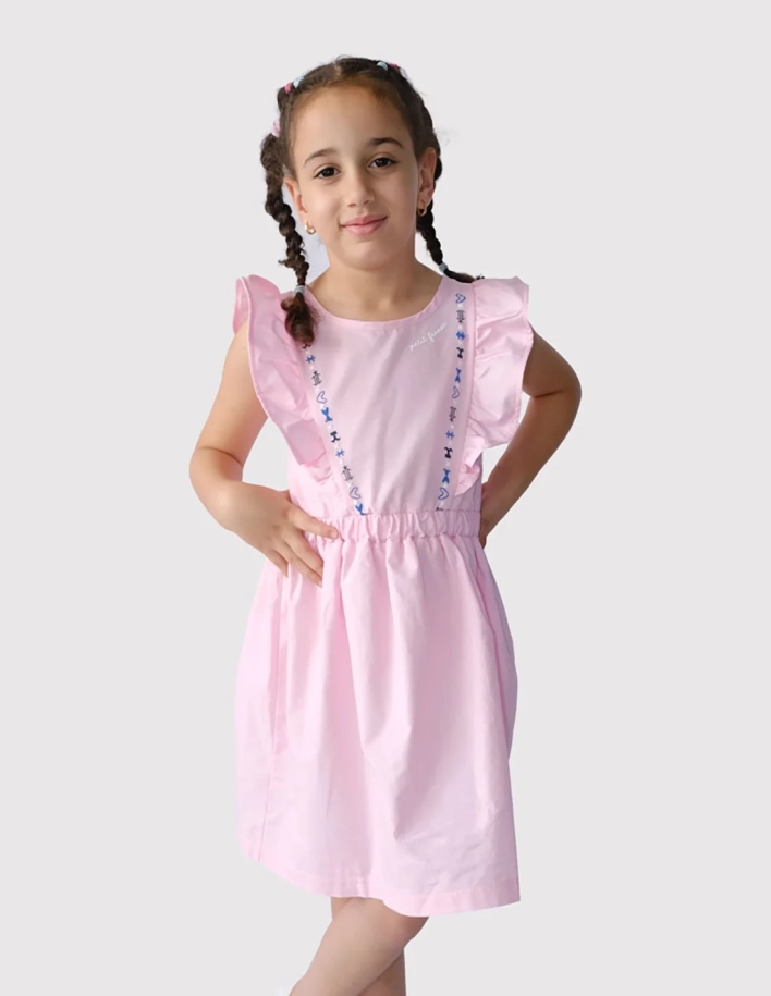 Robe Chic en Popeline Rose 2