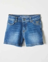 Short en Jean Fille "Petit Fennec Craquant" Denim Foncé