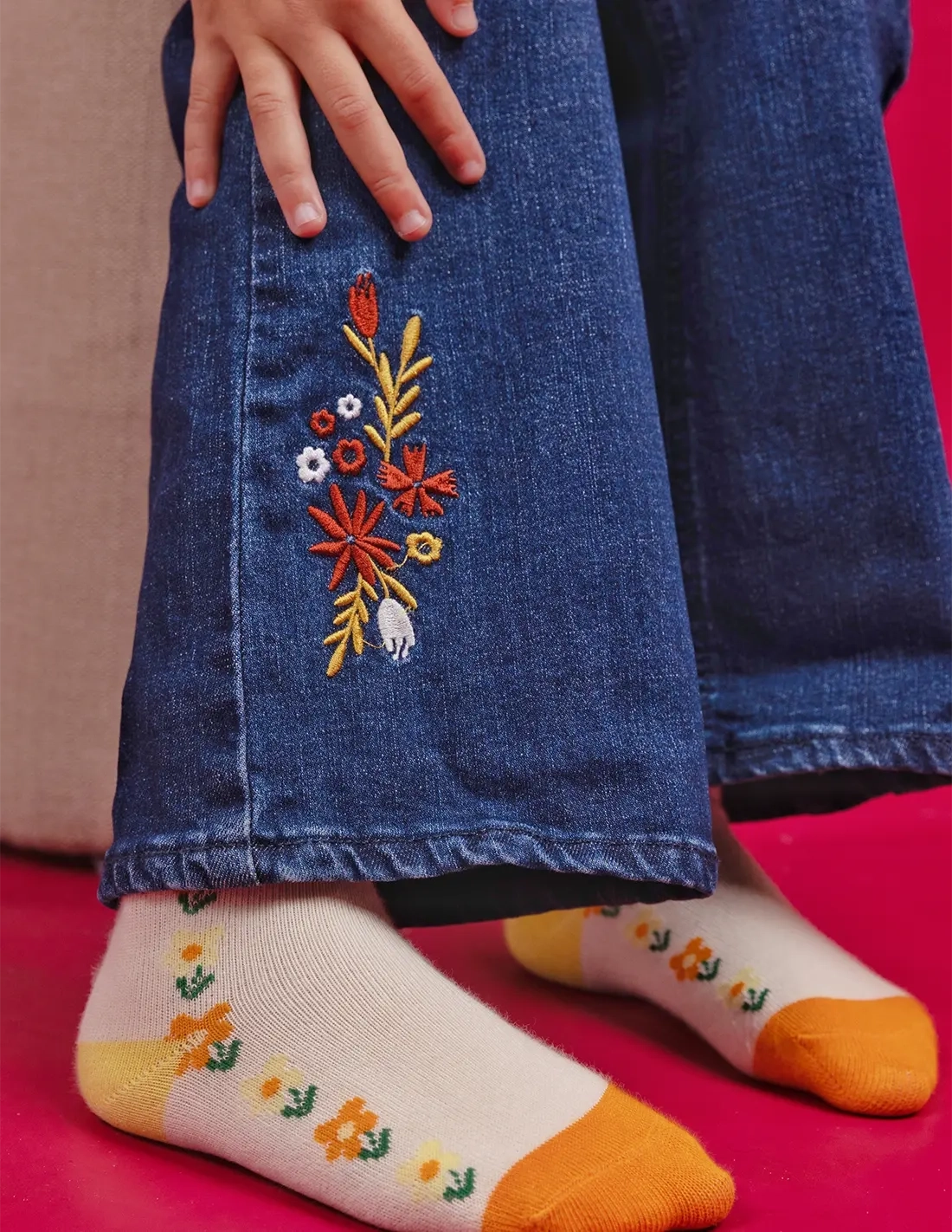 copy of Ensemble Pantalon Jean Bleu + T-Shirt Rouge
