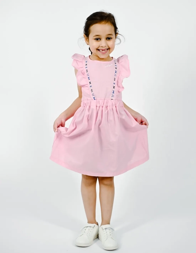 Robe Chic en Popeline Rose