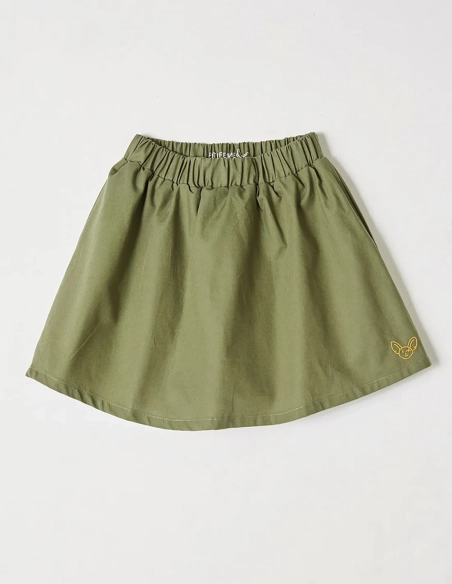 Ensemble Débargeur Blanc + Jupe Kaki