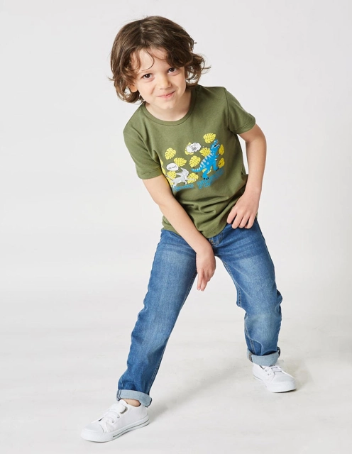 Ensemble Garçon Tshirt + Pantalon Jean Bleu Foncé