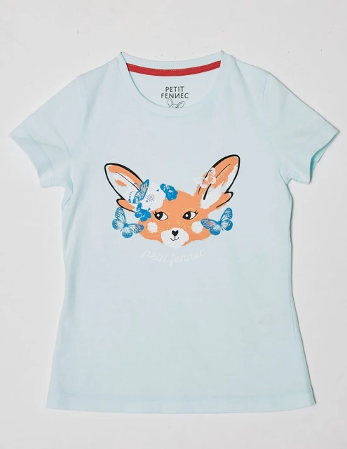 Ensemble Flle Tshirt + Jupe Bleu Océan