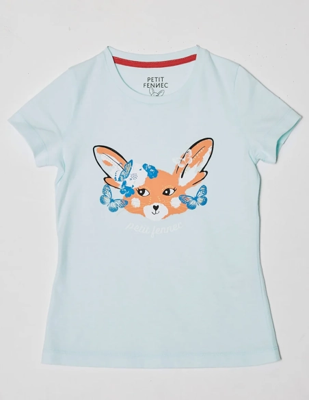 Ensemble Flle Tshirt + Jupe Bleu Océan