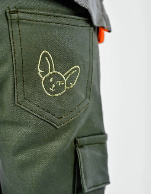 Bermuda Garçon "Petit Fennec Urban" Kaki