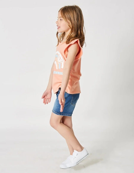 Ensemble Fille Short en jean + Débardeur