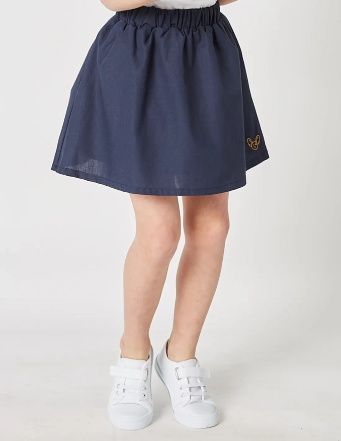 Ensemble Fille Tshirt + Jupe Navy 100% Coton
