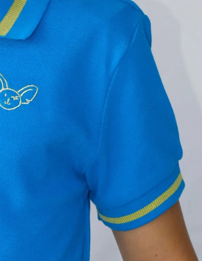 Polo Garçon "Classic" Bleu Océan