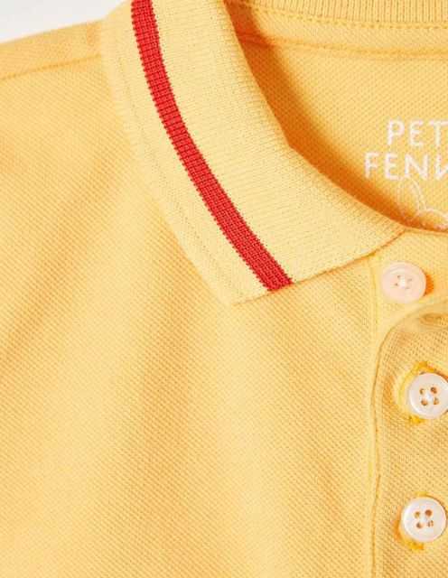 Polo Garçon "Classic" Jaune Safrane