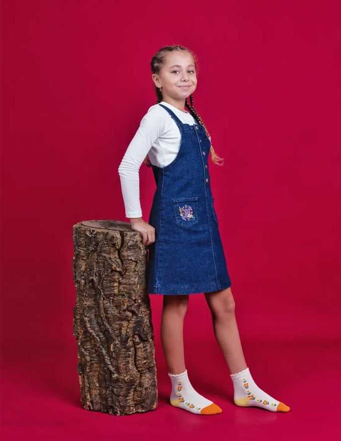 Robe Salopette en Jean Marine Foncée "Petit Fennec"