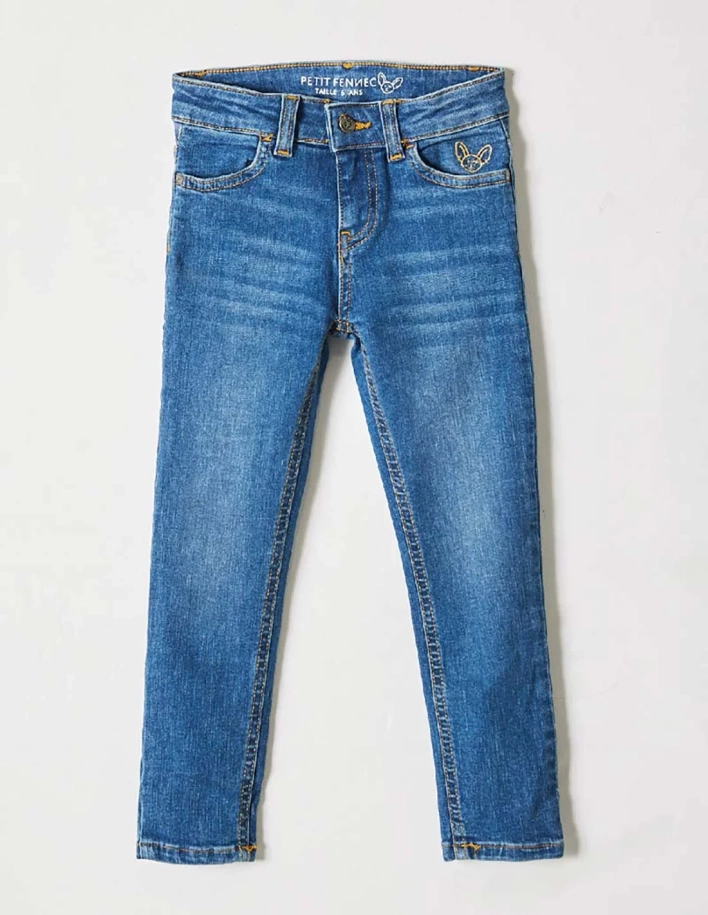 Ensemble Fille Pantalon Jean + T-shirt Rouge 2