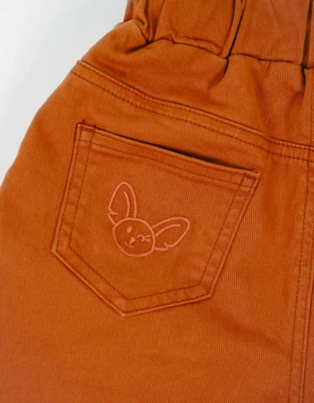 Ensemble Garçon Pantalon Cargo marron + Polo 100% Coton