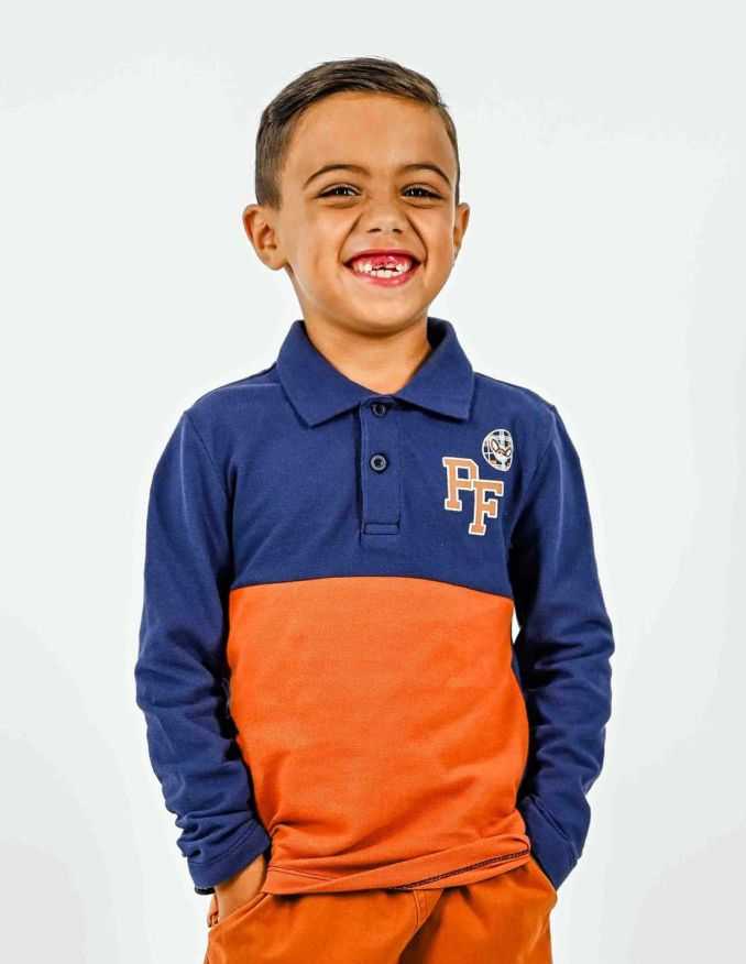 Ensemble Garçon Pantacourt en jean + Polo 100% Coton