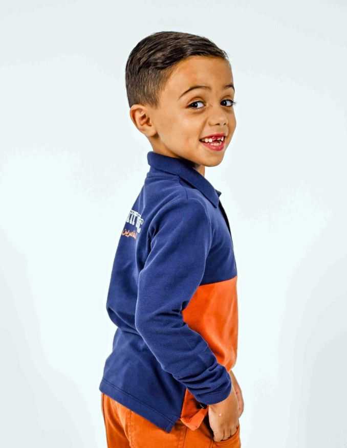 Ensemble Garçon Pantacourt en jean + Polo 100% Coton