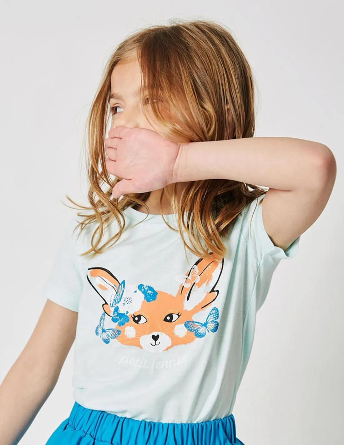Jupe bleu fille best sale