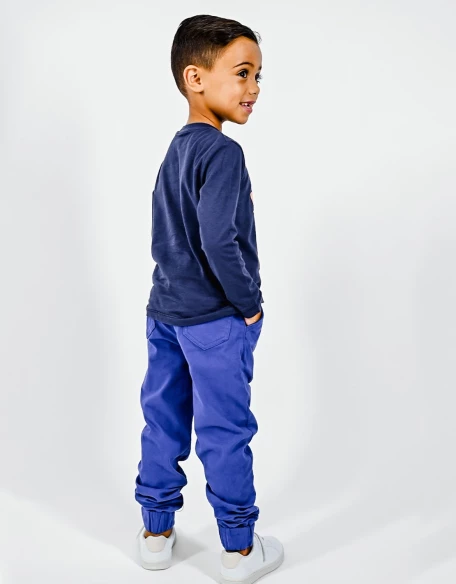 Pantalon Cargo Garçon Bleu Explorer 100% coton
