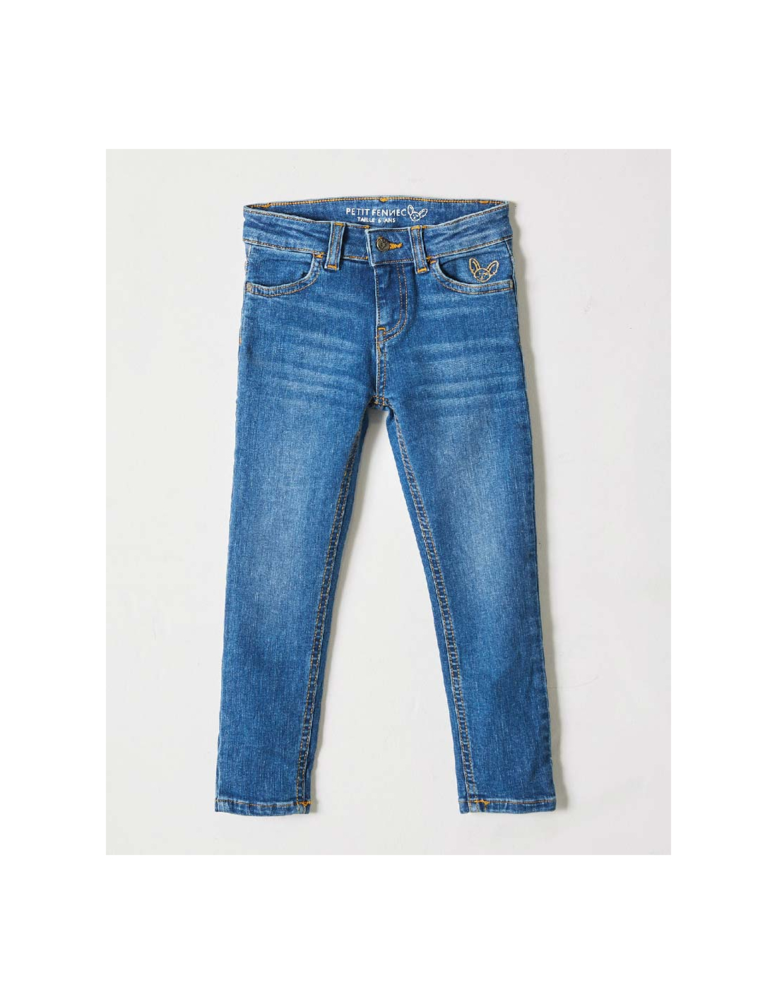 Ensemble Pantalon Jean Bleu + T-Shirt Rouge
